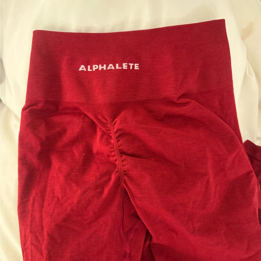 Alphalete Amplify Formula Red Leggings M